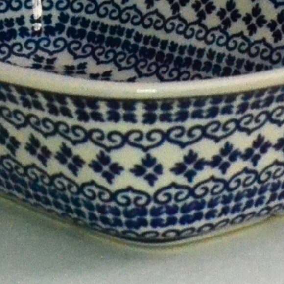 Boleslawic Rectangular Baking Dish Polish Pottery White Clay Kitchen Wear - Picture 7 of 9